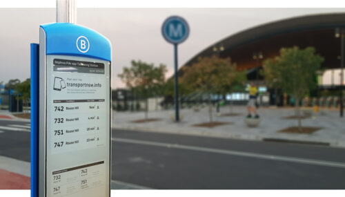 Solar-powered Urban signs with live departures help Sydney’s metro line revolutionize the way Australia’s biggest city travels