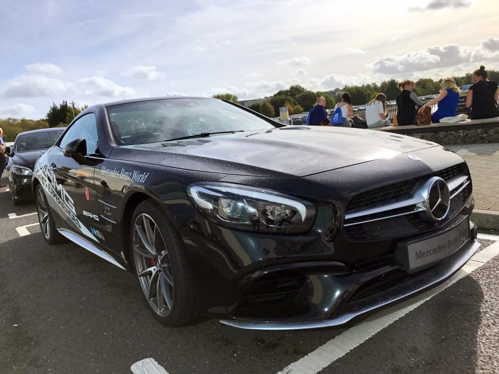 The winner took the Mercedes-Benz SL 63 AMG for a test drive at Mercedes-Benz World, Surrey, track.