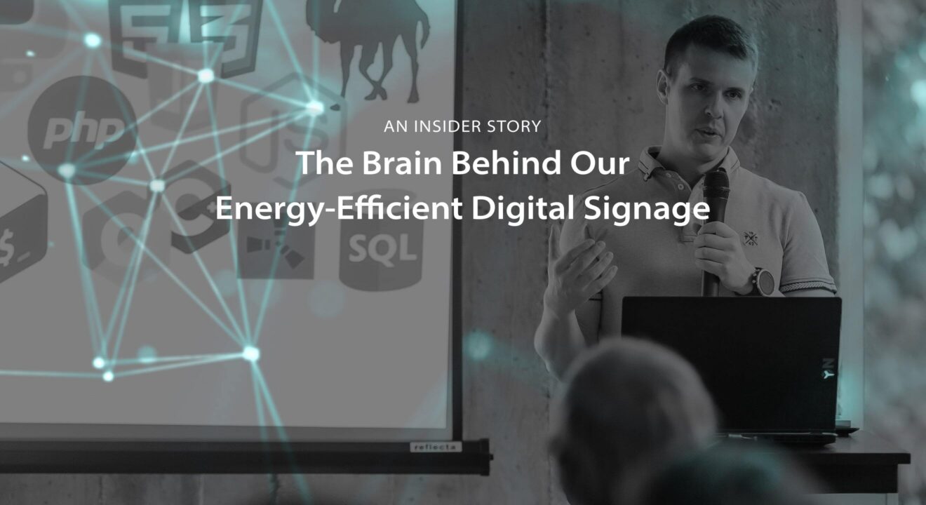 Gasper Korinsek - the brain behind our energy-efficient digital signage